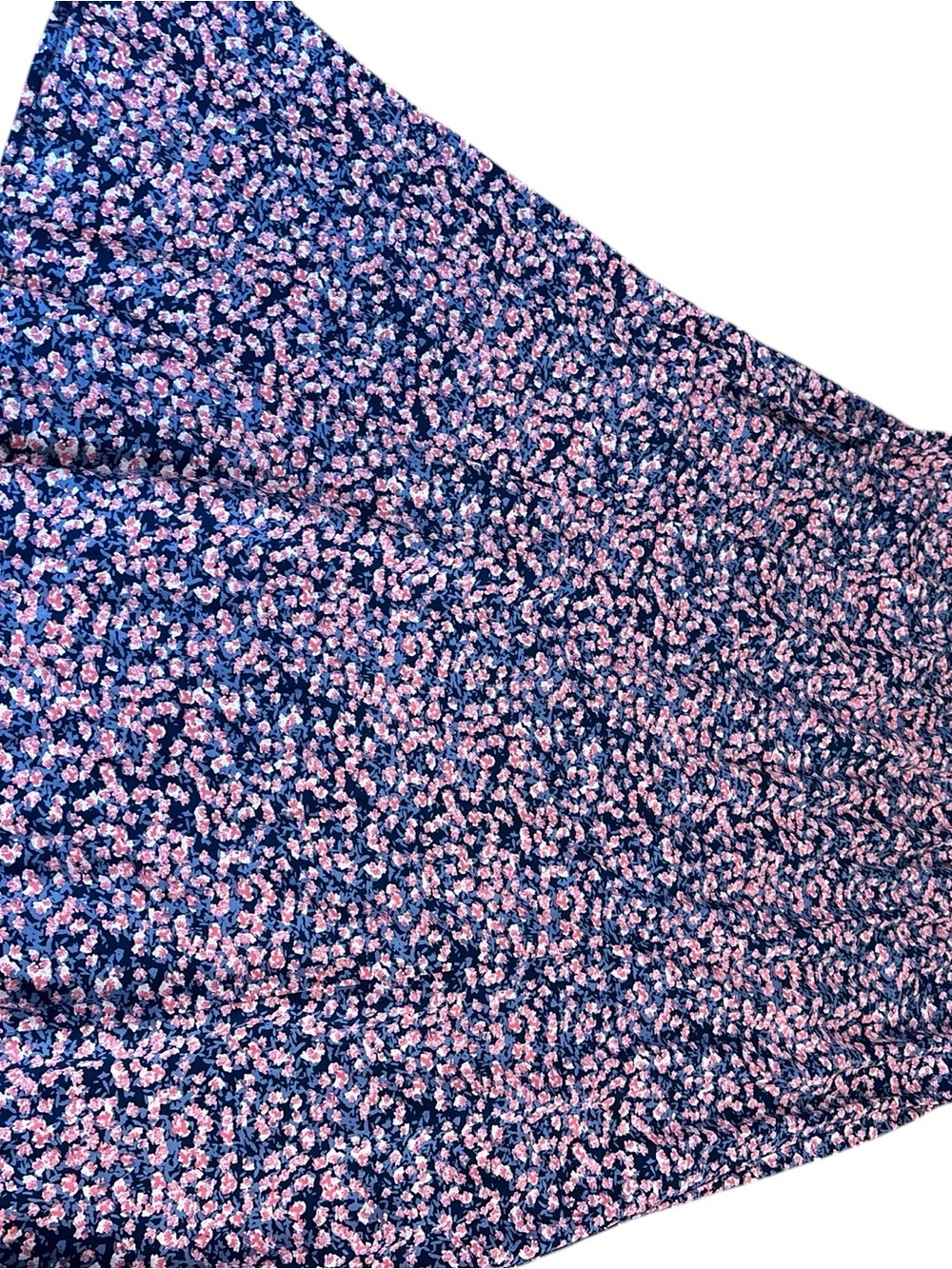 Apt. 9 Navy A-Line Skirt with Pink Floral Print - Picture 4 of 5